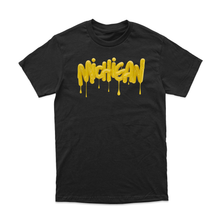 Load image into Gallery viewer, Dripped Michigan Black Tee